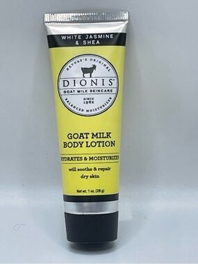 Dionis Goat Milk Body Lotion white jasmine Shea 1 oz. New Sealed